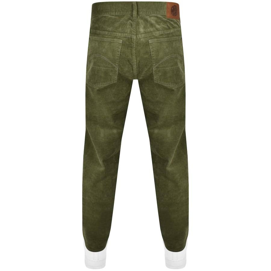 Pretty Green Straight Fit Corduroy Trousers Khaki